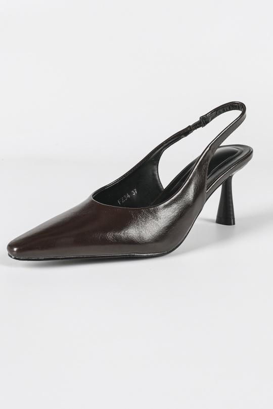 Escarpins Chaussures Marron foncé Jin Ma Shoes FZ34 Efashion Paris