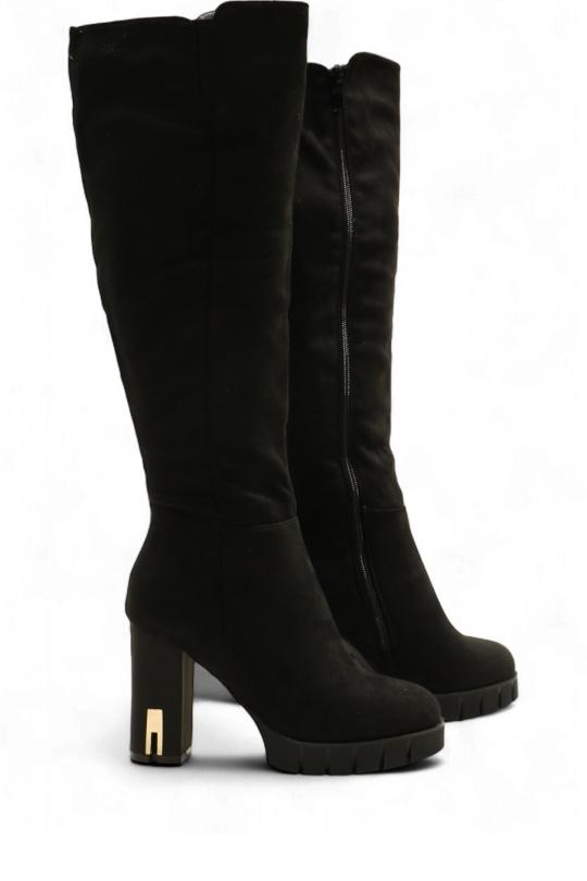 Bottes Chaussures Noir Jin Ma Shoes 90418 Efashion Paris