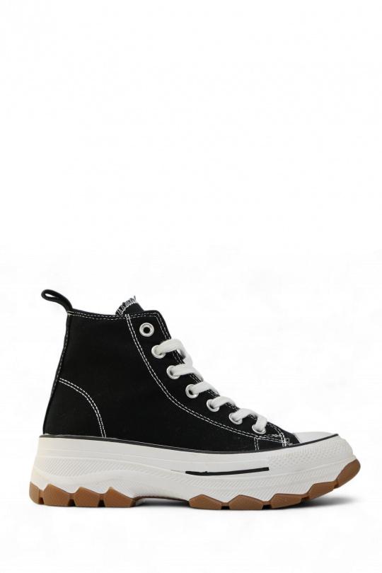 Baskets Chaussures Noir Jin Ma Shoes 30-5 Efashion Paris