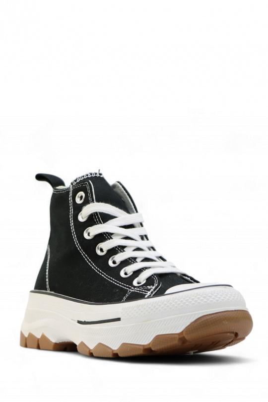 Baskets Chaussures Noir Jin Ma Shoes 30-5 Efashion Paris