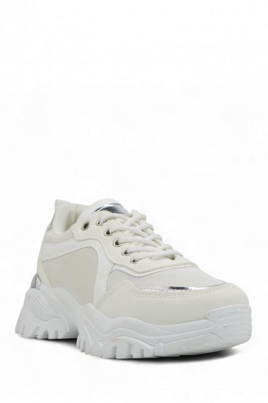 Baskets Chaussures Blanc Jin Ma Shoes 3655-23 Efashion Paris