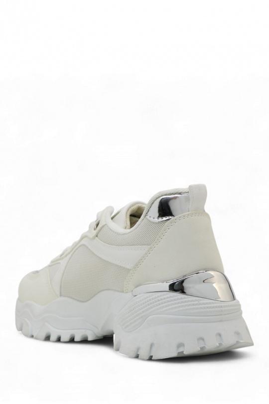 Baskets Chaussures Blanc Jin Ma Shoes 3655-23 Efashion Paris