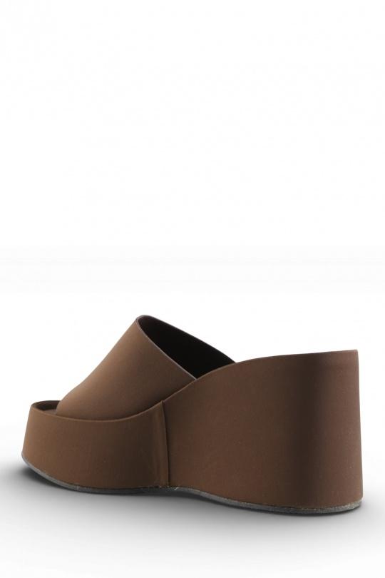 Compensées Chaussures Marron foncé Jin Ma Shoes TF335 Efashion Paris