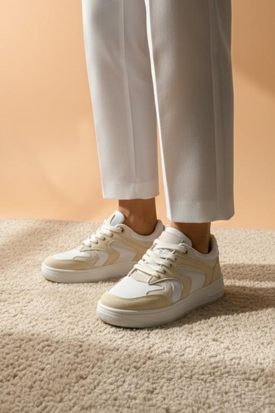 Baskets Chaussures Beige Jin Ma Shoes 923-8-05 Efashion Paris