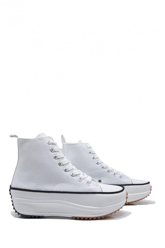 Baskets Chaussures Blanc Jin Ma Shoes 9-68-05 Efashion Paris