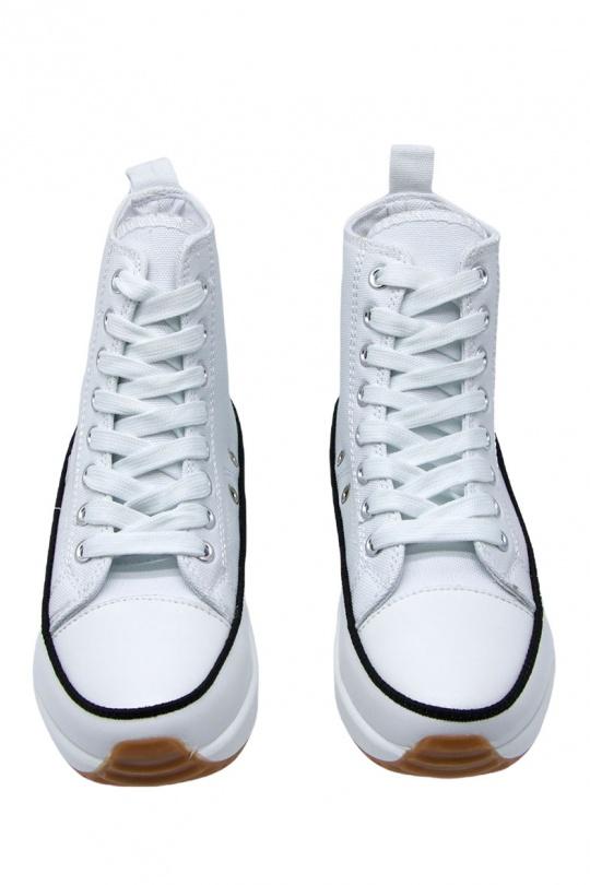 Baskets Chaussures Blanc Jin Ma Shoes 9-68-05 Efashion Paris