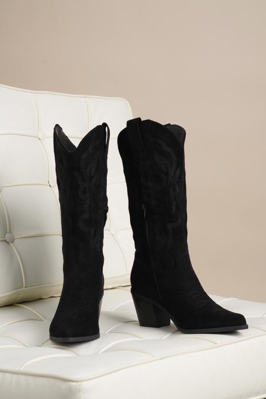 Bottes Chaussures Noir Jin Ma Shoes 5555 Efashion Paris