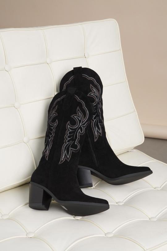 Bottes Chaussures Noir Jin Ma Shoes 5555 Efashion Paris