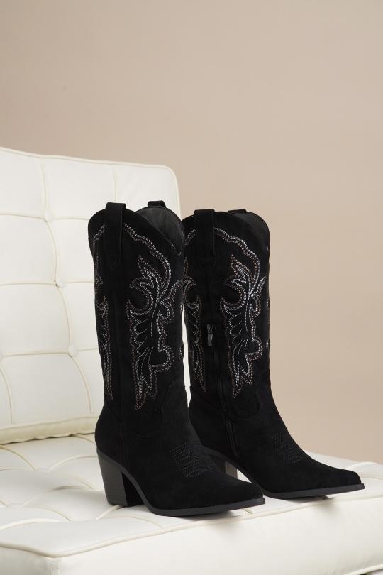 Bottes Chaussures Noir Jin Ma Shoes 5555 Efashion Paris