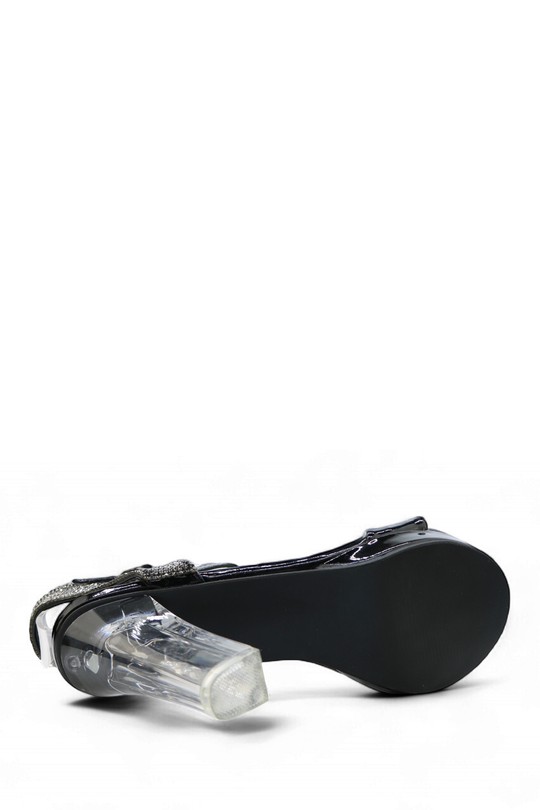 Sandales Chaussures Noir Jin Ma Shoes 135048 Efashion Paris