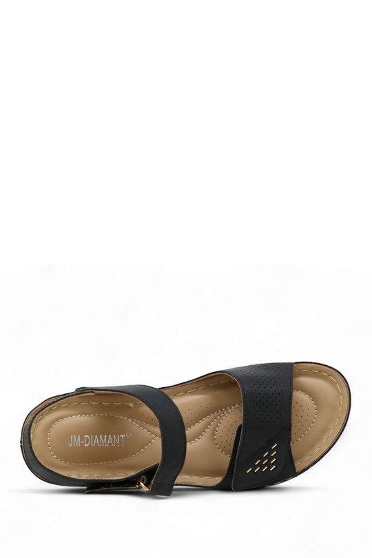 Sandales Chaussures Noir Jin Ma Shoes 008-8 Efashion Paris