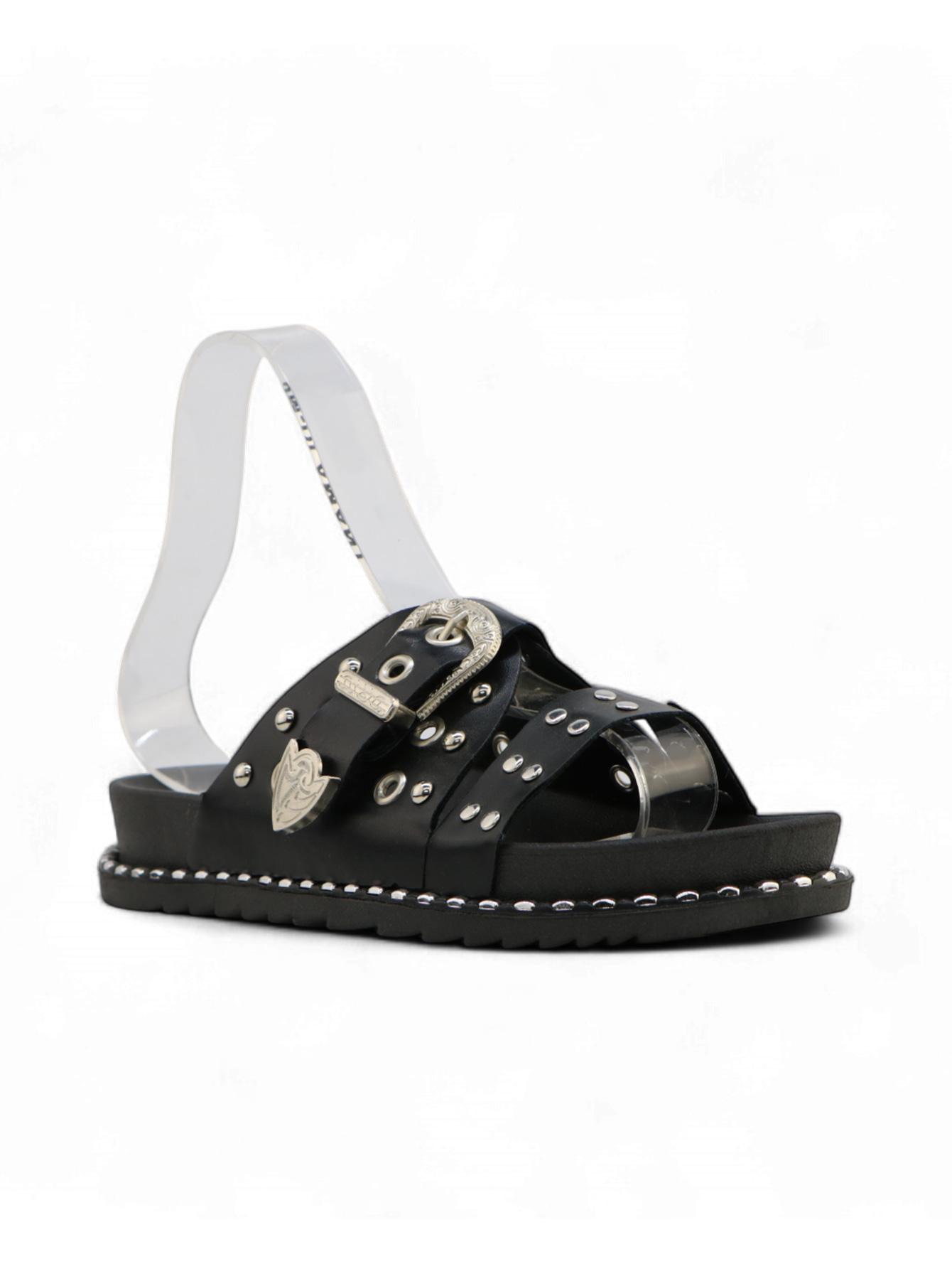 Sandals Shoes Black Jin Ma Shoes 265-5 #c Efashion Paris