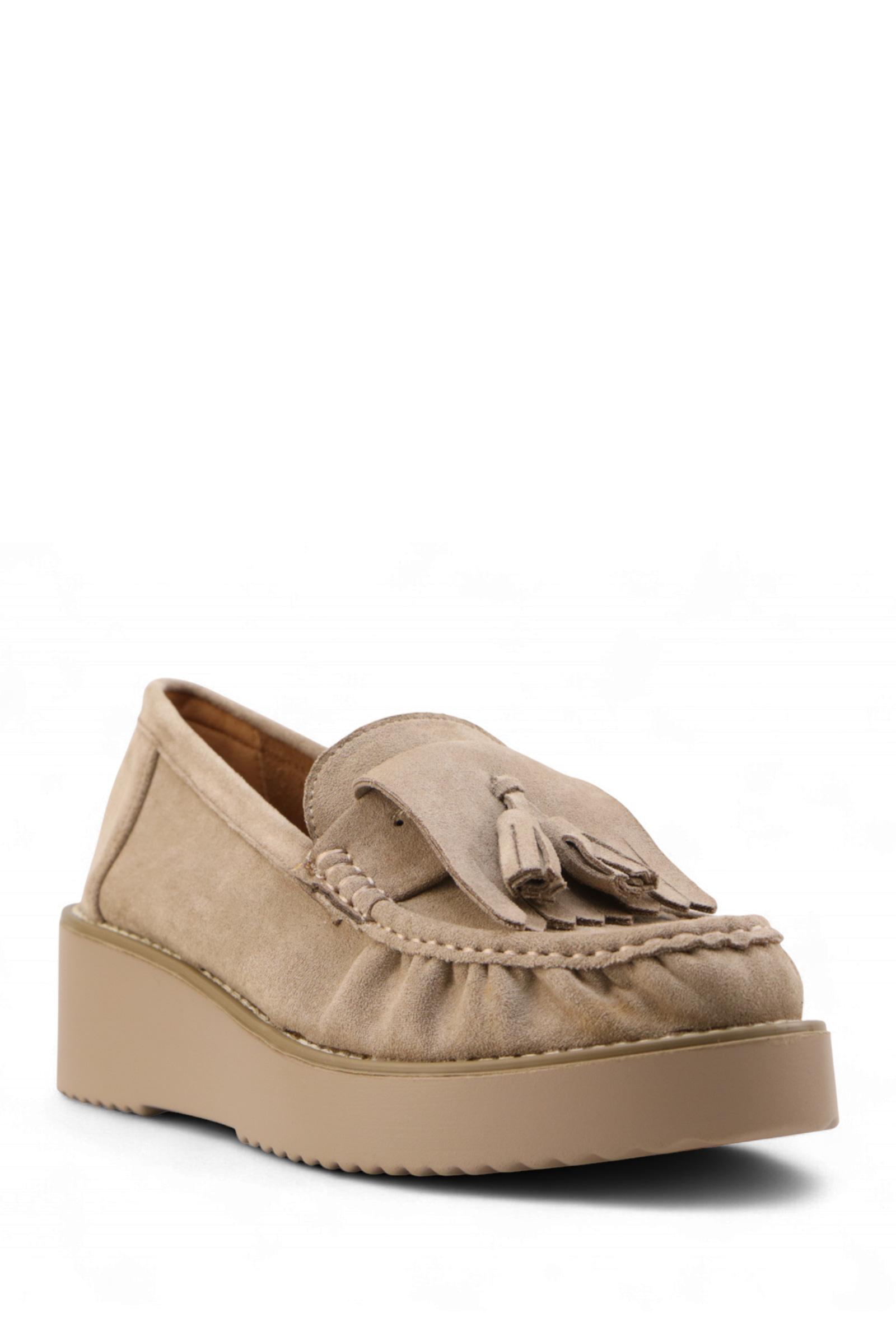 Mocassins Chaussures Taupe Jin Ma Shoes D8367 #c Efashion Paris