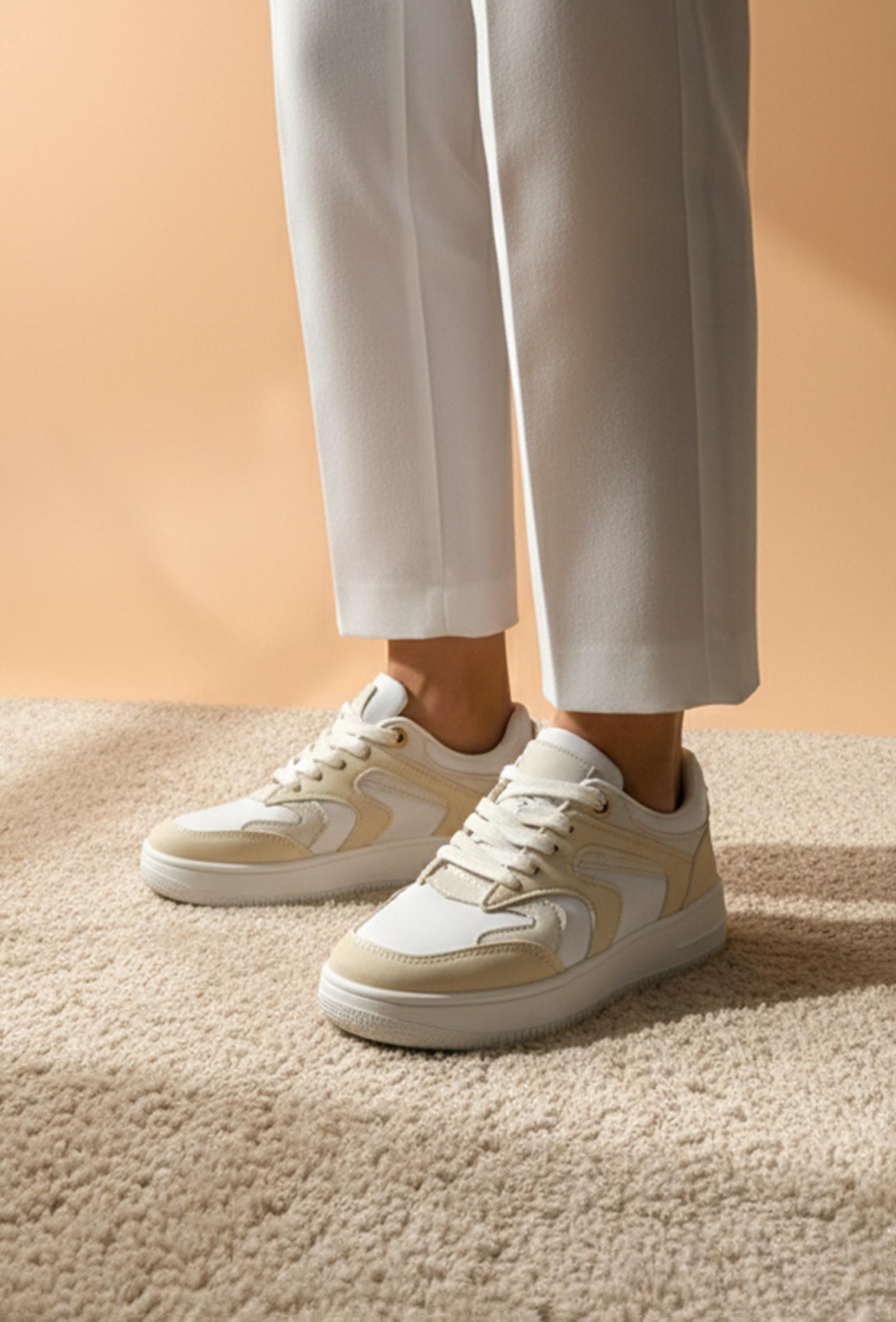 Baskets Chaussures Beige Jin Ma Shoes 923-8-05 #c Efashion Paris