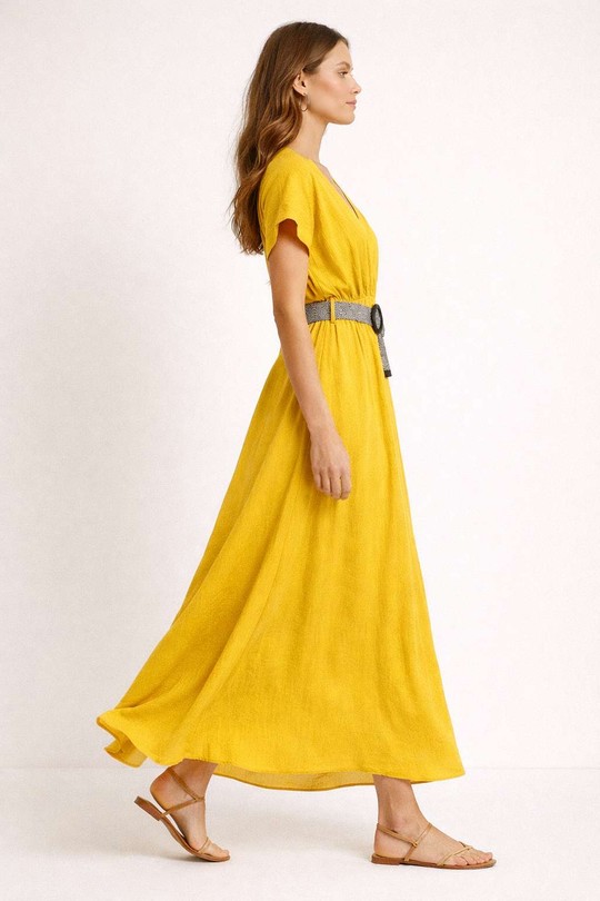 Robes longues Femme Jaune ALYRA 936-PE26-JAZZ Efashion Paris