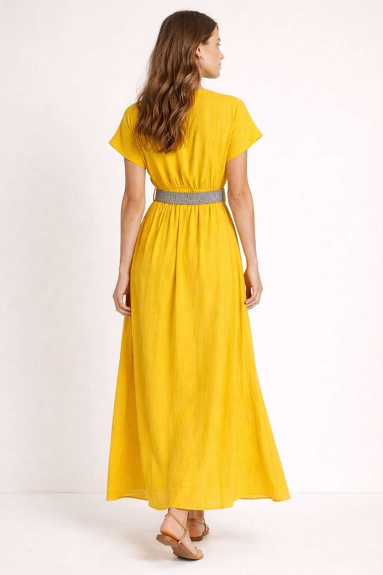Robes longues Femme Jaune ALYRA 936-PE26-JAZZ Efashion Paris