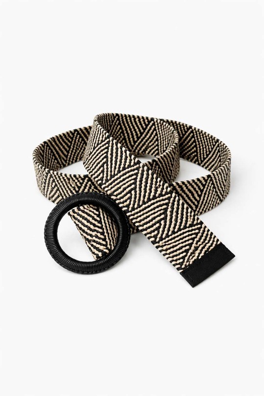 Ceintures Accessoires Noir blanc ALYRA 001-CEINTURE NOIR BLANC-LOT 20 Efashion Paris