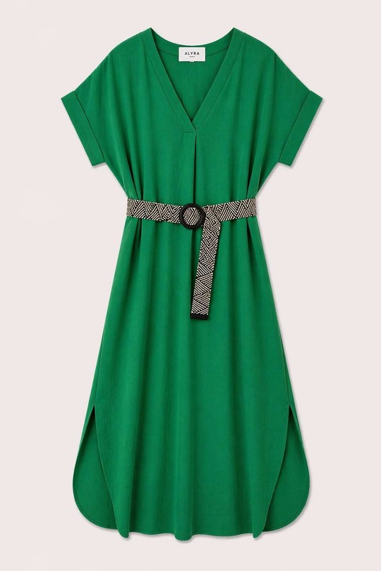 Robes longues Femme Vert d eau ALYRA 998 Efashion Paris
