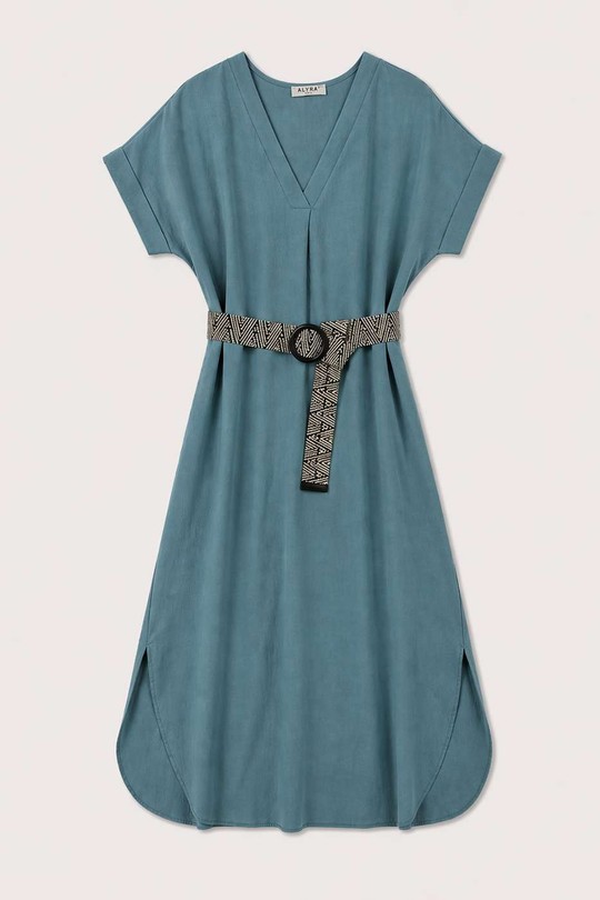 Robes longues Femme Vert d eau ALYRA 998 Efashion Paris