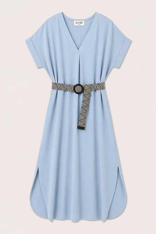 Robes longues Femme Vert d eau ALYRA 998 Efashion Paris