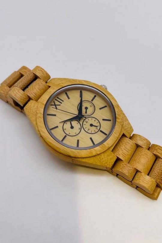 Montres Homme Accessoires Marron MICHAEL JOHN ET GG LUXE MONTRE BOIS 12 Efashion Paris