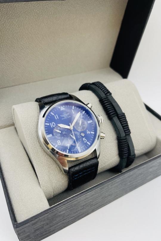 Montres Homme Accessoires Argent MICHAEL JOHN ET GG LUXE COFFRET HOMME N KH241705 ABL Efashion Paris