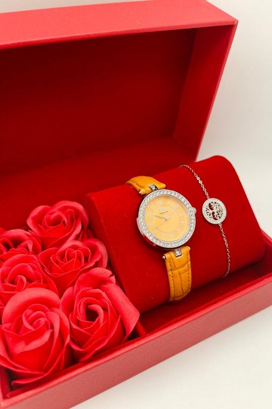 Watches Accessories Orange MICHAEL JOHN ET GG LUXE COFFRET ROSE 102602 A Efashion Paris