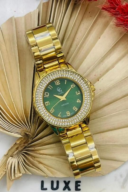 Watches Accessories Green MICHAEL JOHN ET GG LUXE MONTRE FEMME GG LUXE 3677 Efashion Paris