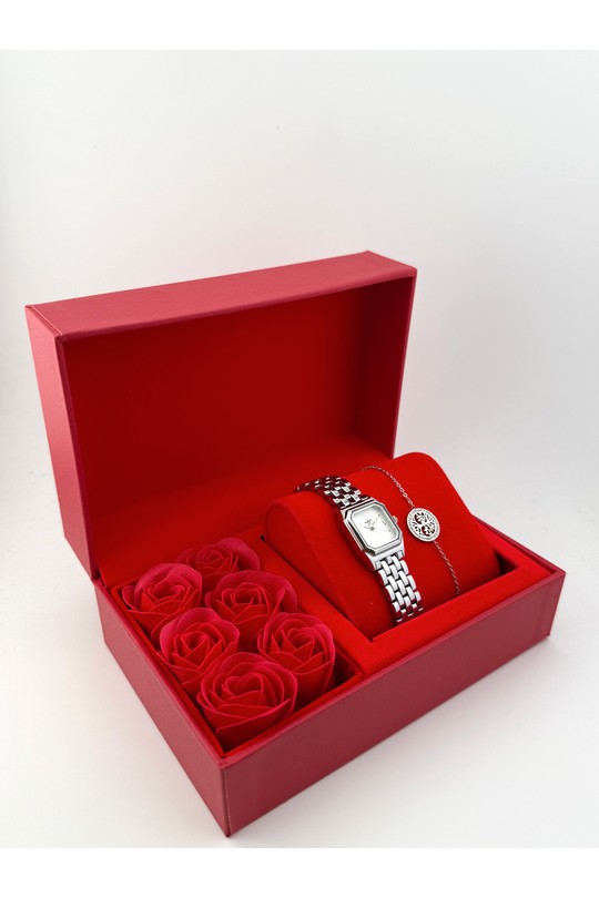 Watch box Accessories White MICHAEL JOHN ET GG LUXE COFFRET ROSE OND210 Efashion Paris