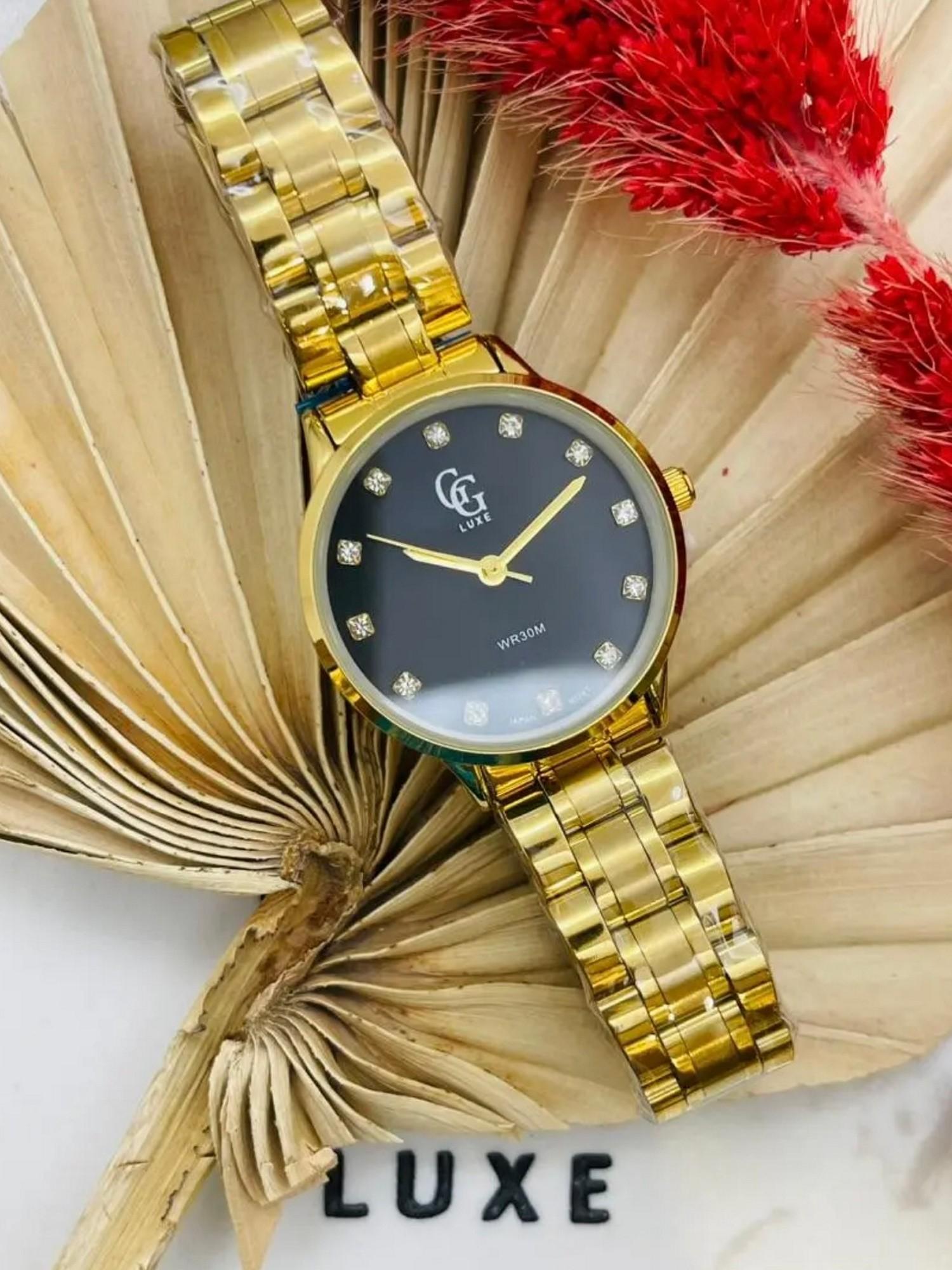 Watches Accessories Black MICHAEL JOHN ET GG LUXE MONTRE FEMME GG LUXE 1813 #c Efashion Paris