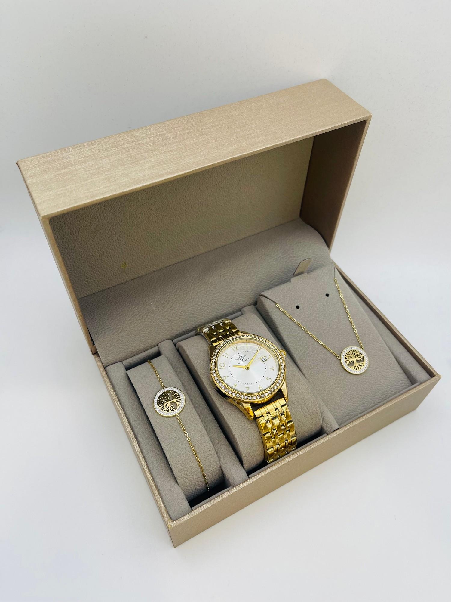 Montres Accessoires Blanc MICHAEL JOHN ET GG LUXE COFFRET SET FEMME FZ2246 O #c Efashion Paris