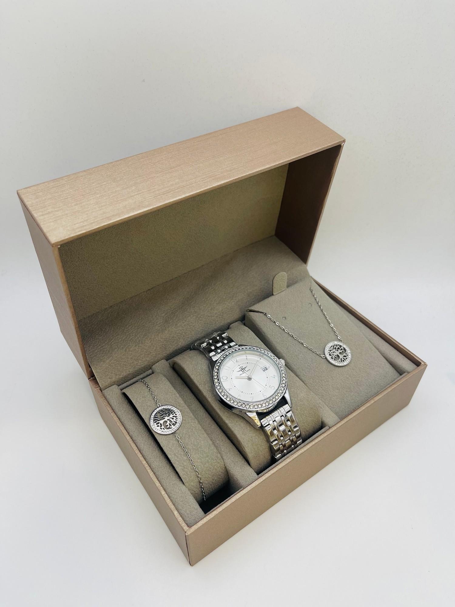 Montres Accessoires Blanc MICHAEL JOHN ET GG LUXE COFFRET SET FEMME FZ2246 A #c Efashion Paris