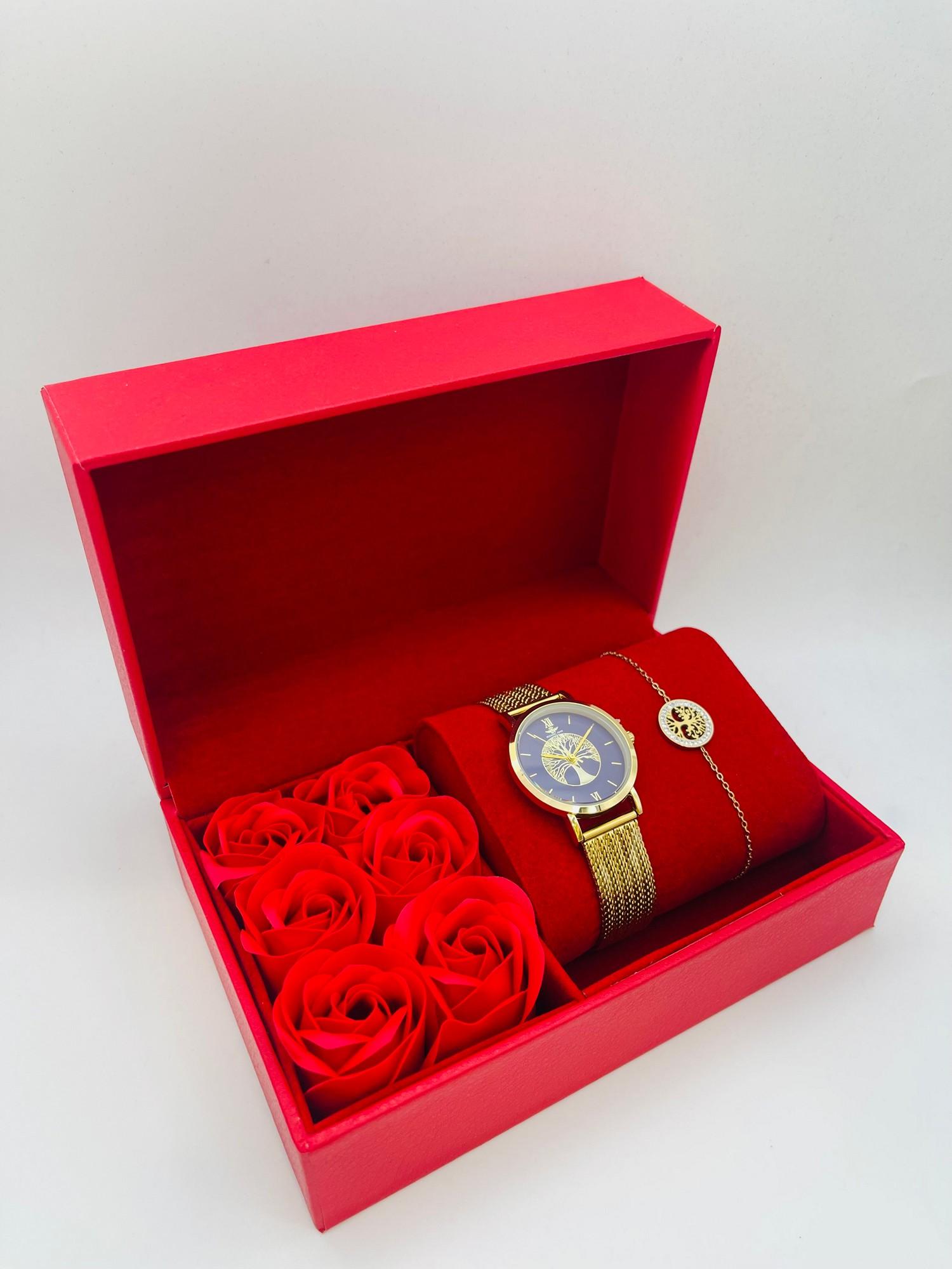 Watches Accessories Purple MICHAEL JOHN ET GG LUXE COFFRET ROUGE FEMME KH12303 O #c Efashion Paris