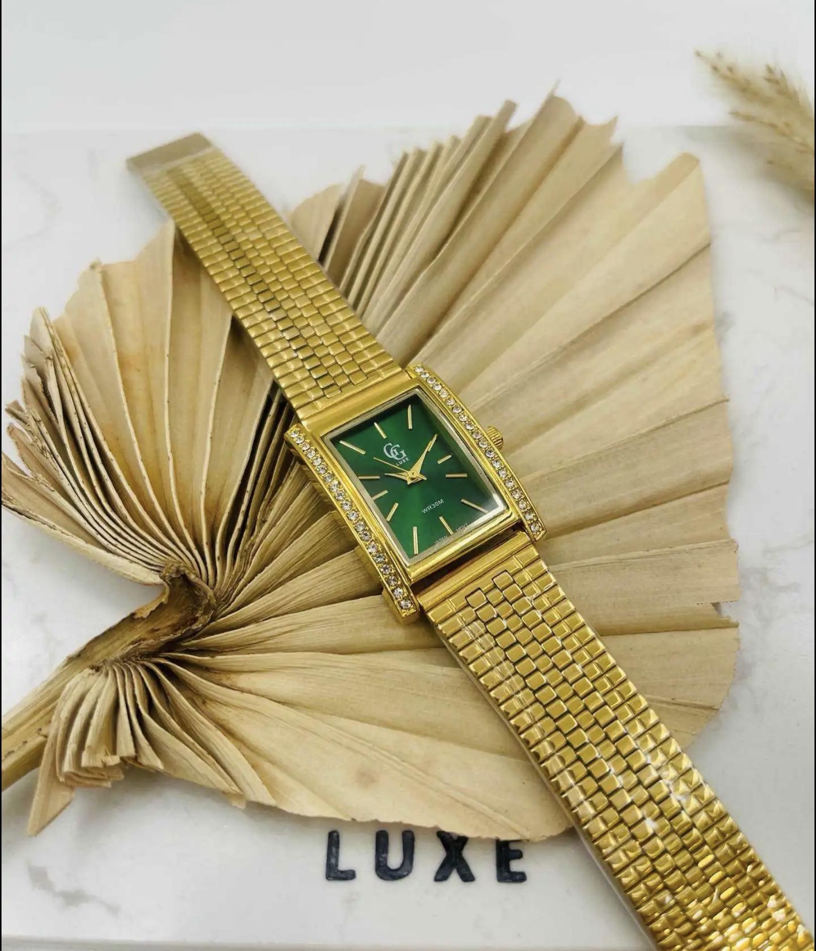 Montres Accessoires Vert MICHAEL JOHN ET GG LUXE MONTRE FEMME GG LUXE FA1821 #c Efashion Paris