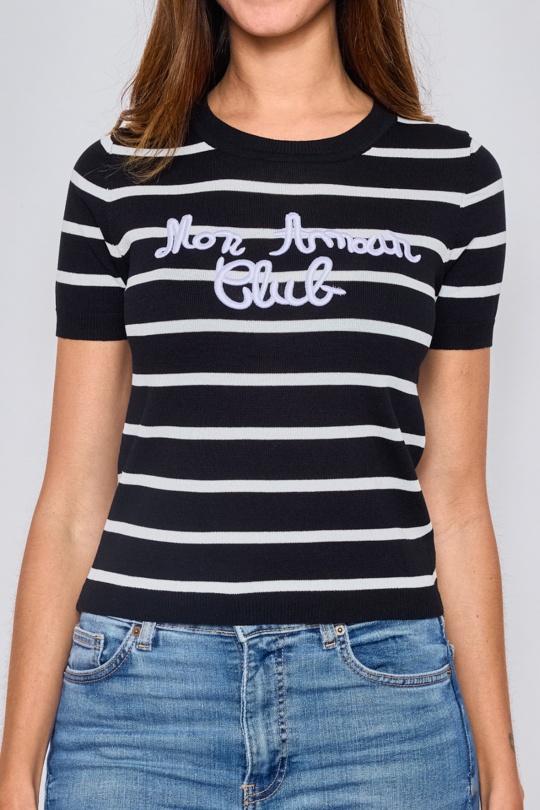 Camisetas Mujer Black PARIS ET MOI 8932 Efashion Paris