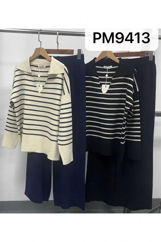 Ensembles Femme Noir PARIS ET MOI 9413 Efashion Paris