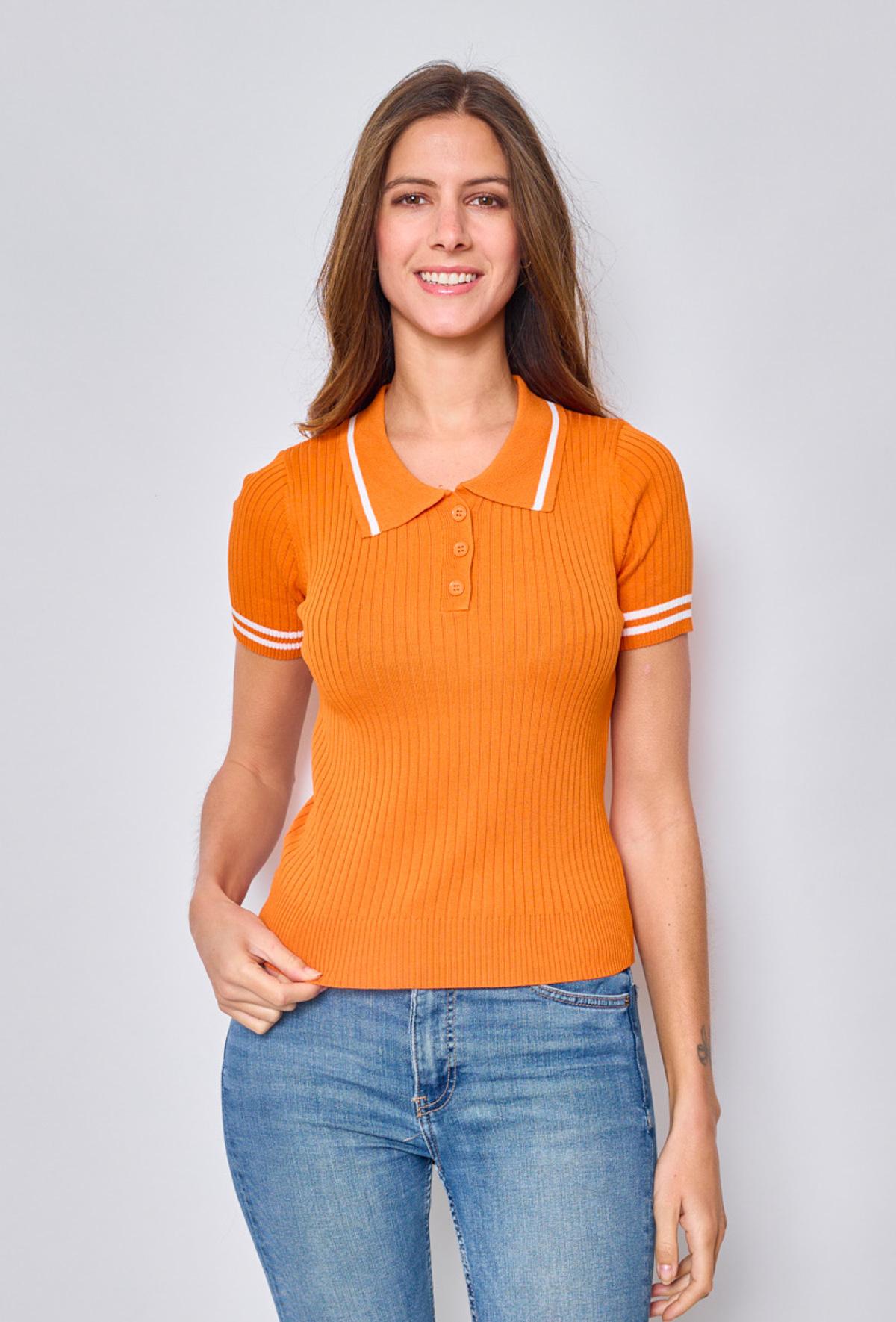 Camisetas Mujer Orange PARIS ET MOI 8890 #c Efashion Paris