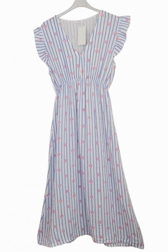 Abiti maxi Donna Sky blue Lily Fashion 25005 Efashion Paris