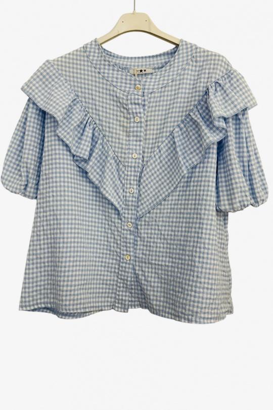 Camisas Mujer Sky blue Lily Fashion 7150 Efashion Paris