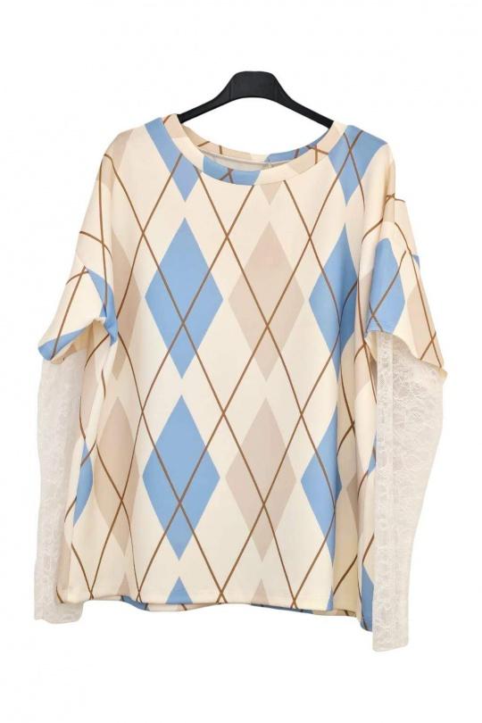 Tops Femme Bleu Lily Fashion 0084L Efashion Paris