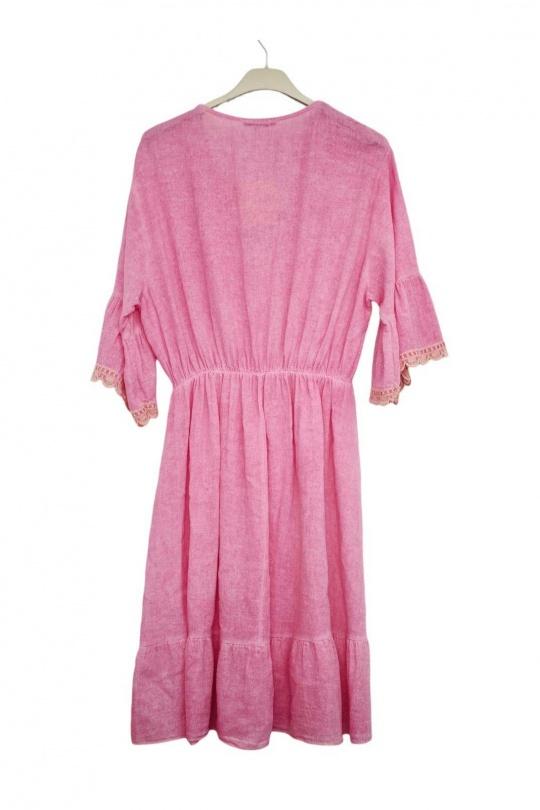 Robes mi-longues Femme Kaki Lily Fashion 6218 Efashion Paris