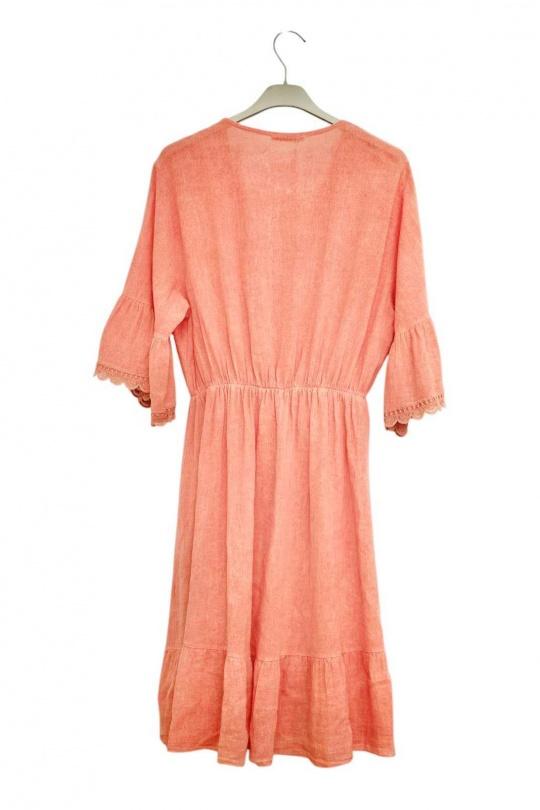 Robes mi-longues Femme Kaki Lily Fashion 6218 Efashion Paris