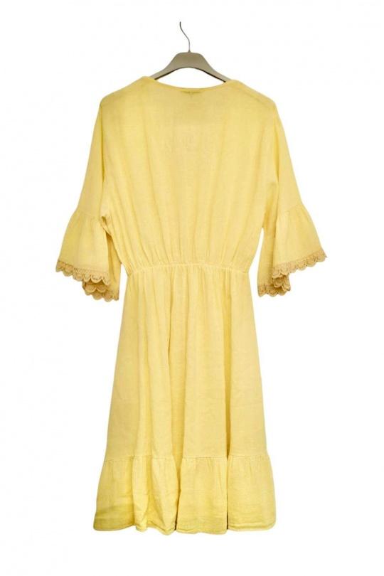 Robes mi-longues Femme Kaki Lily Fashion 6218 Efashion Paris