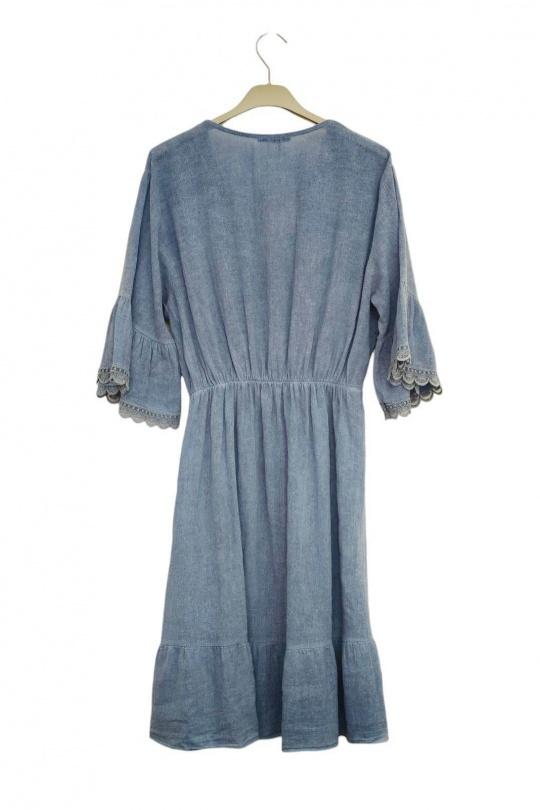 Robes mi-longues Femme Kaki Lily Fashion 6218 Efashion Paris