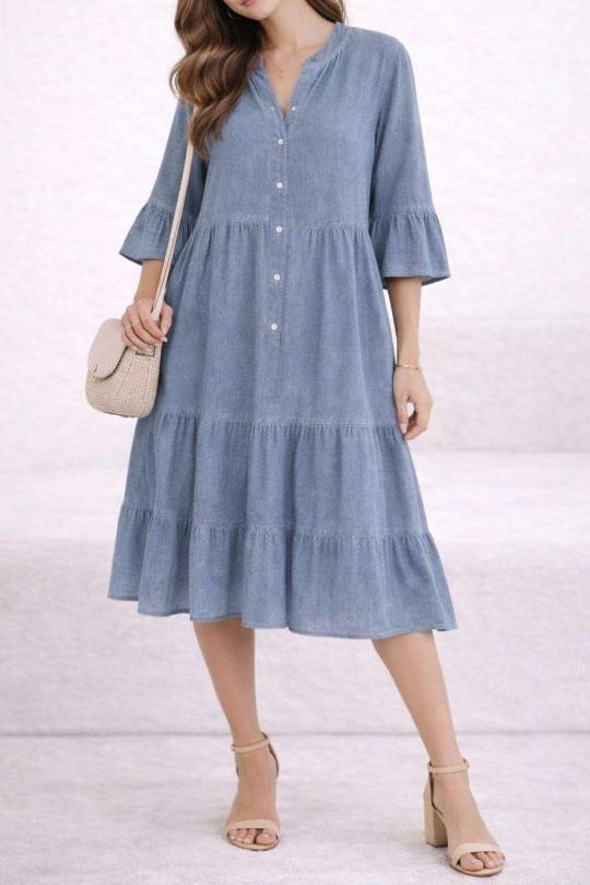 Robes mi-longues Femme Jean Lily Fashion 7102 Efashion Paris