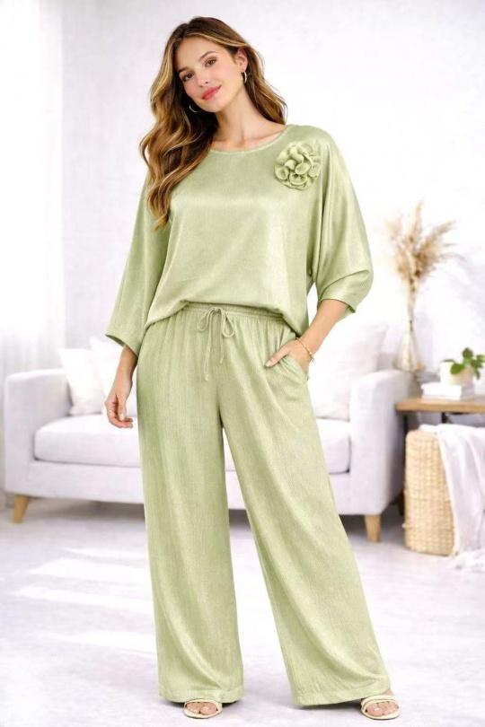 Tops Femme Vert Lily Fashion 11978 Efashion Paris