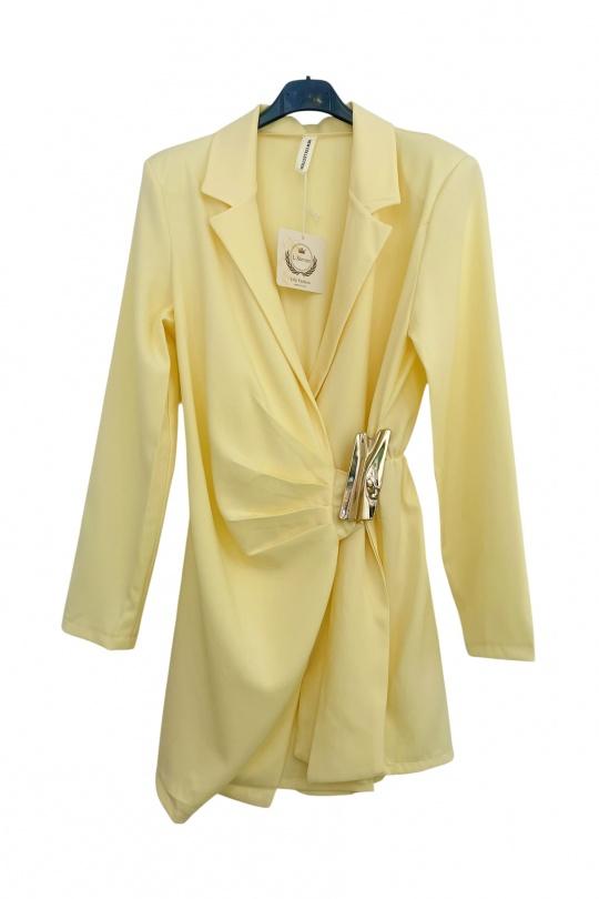 Jumpsuits Women Yellow Lily Fashion 59016 Efashion Paris