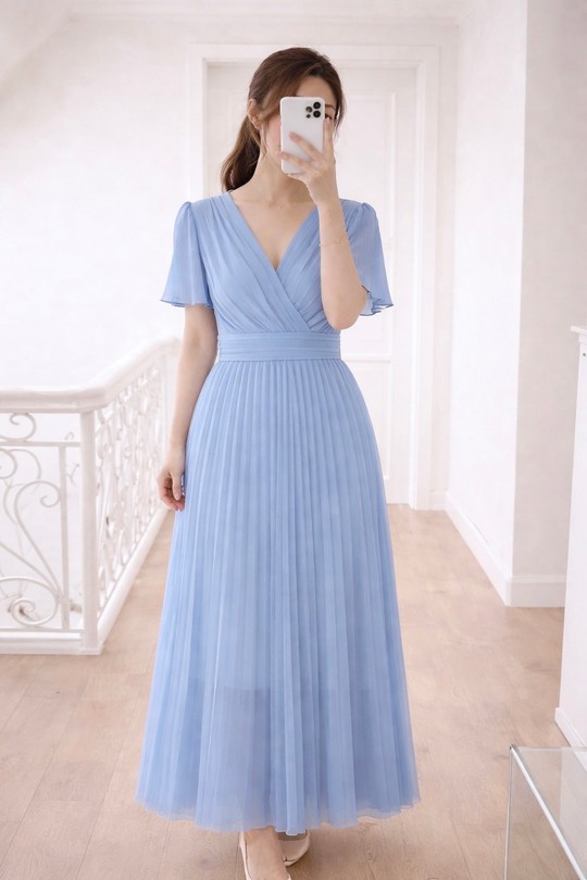 Robes longues Femme Bleu Lily Fashion 97773 Efashion Paris