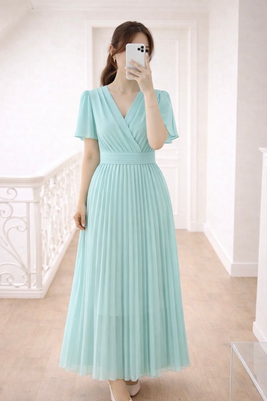 Robes longues Femme Bleu Lily Fashion 97773 Efashion Paris