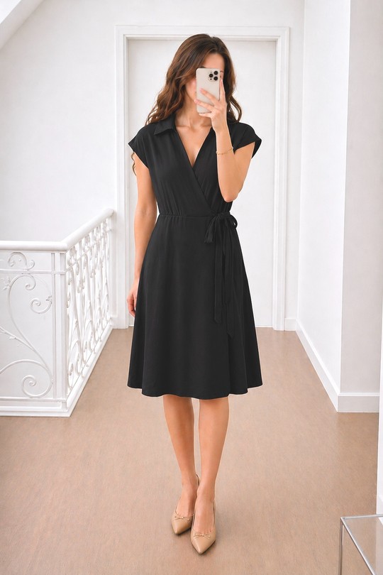 Robes mi-longues Femme Rose Lily Fashion 12566 Efashion Paris